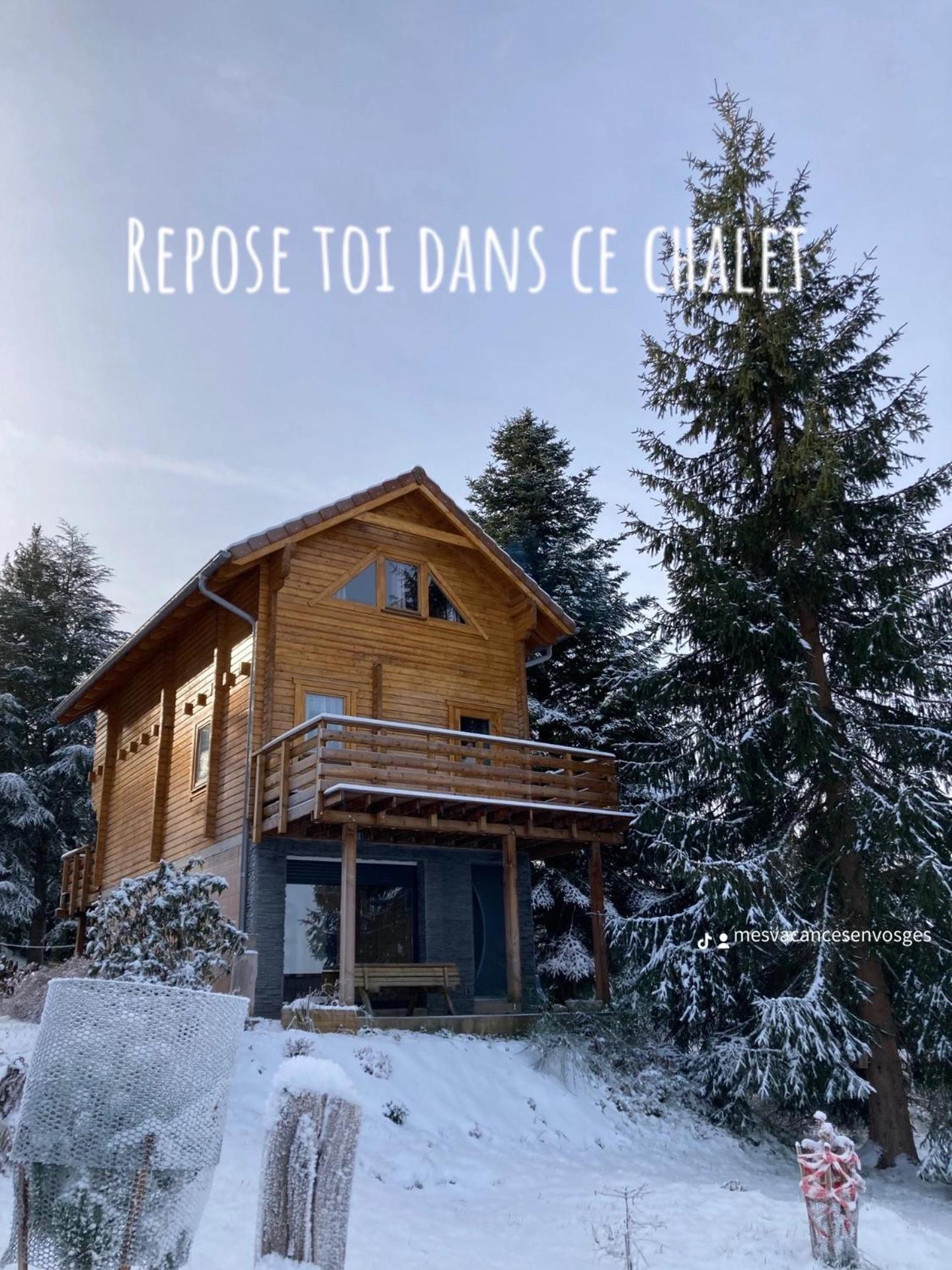 Anould Chalet Chaleureux Avec Cheminee Et Vue Montagne Proche Gerardmer "Mon Beau Sapin" 빌라 외부 사진